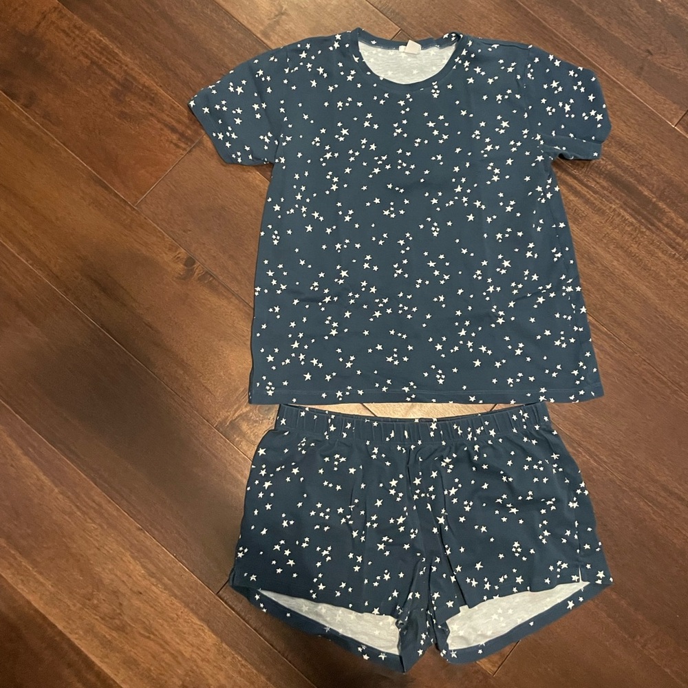 Lake Pajamas Pima Weekend Shorts Set in Midnight Star